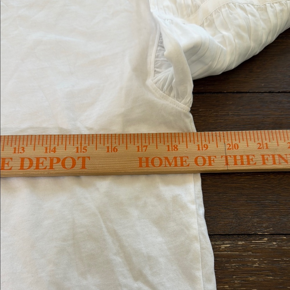 Madewell Puff-Sleeve Drop-Shoulder Knit Top Size M - Picture 9 of 12